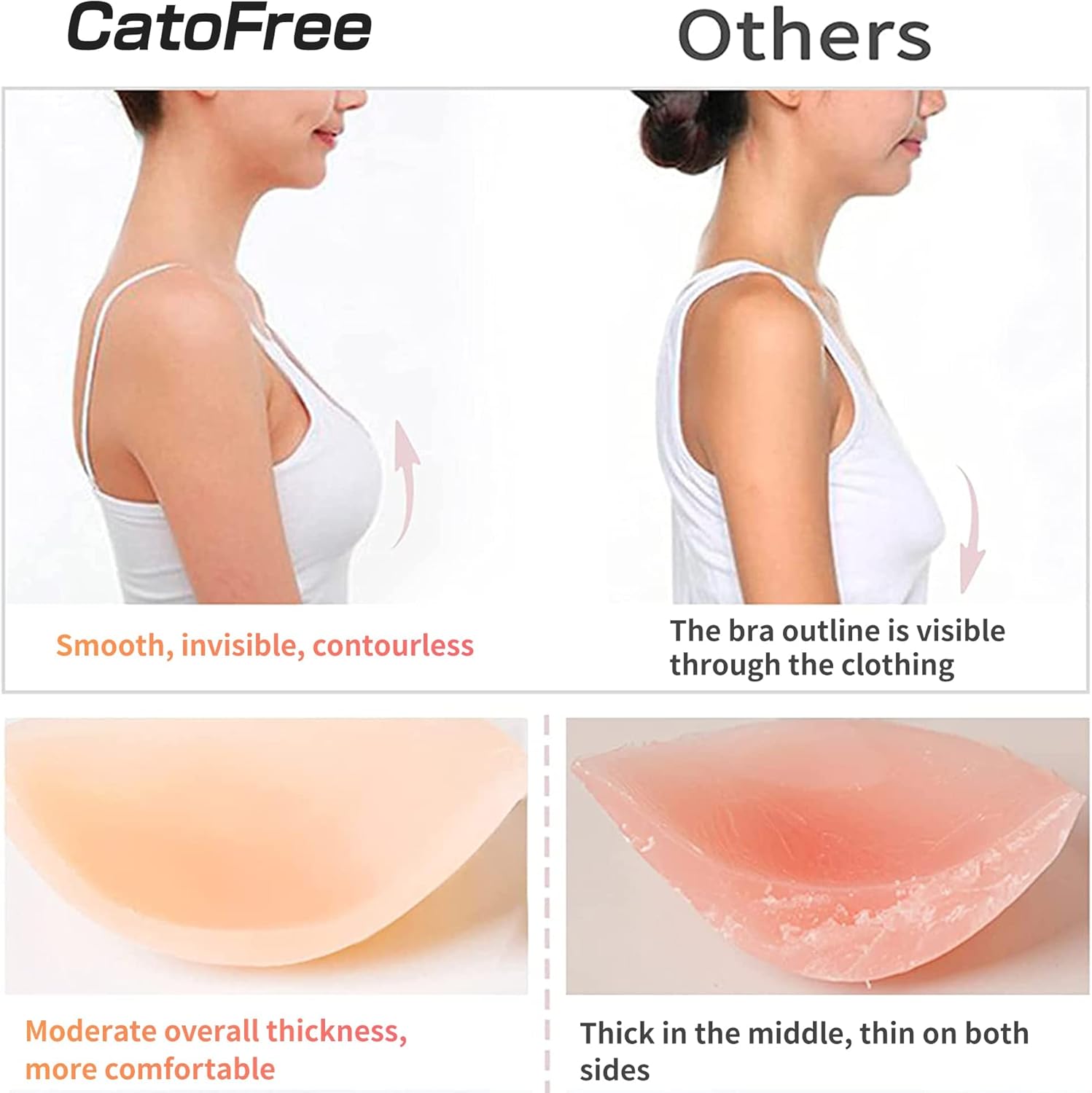 Sutiã de Silicone Sólido Sem F - Silicone Bra Adhesive avaliação e preço
